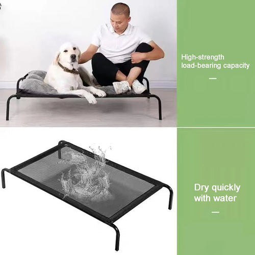 For Outdoor Home Use Elevated Big Dog Bed Summer Dog Nest Convenient Carry Moisture Proof Non-Slip Large Cat Bed Durable